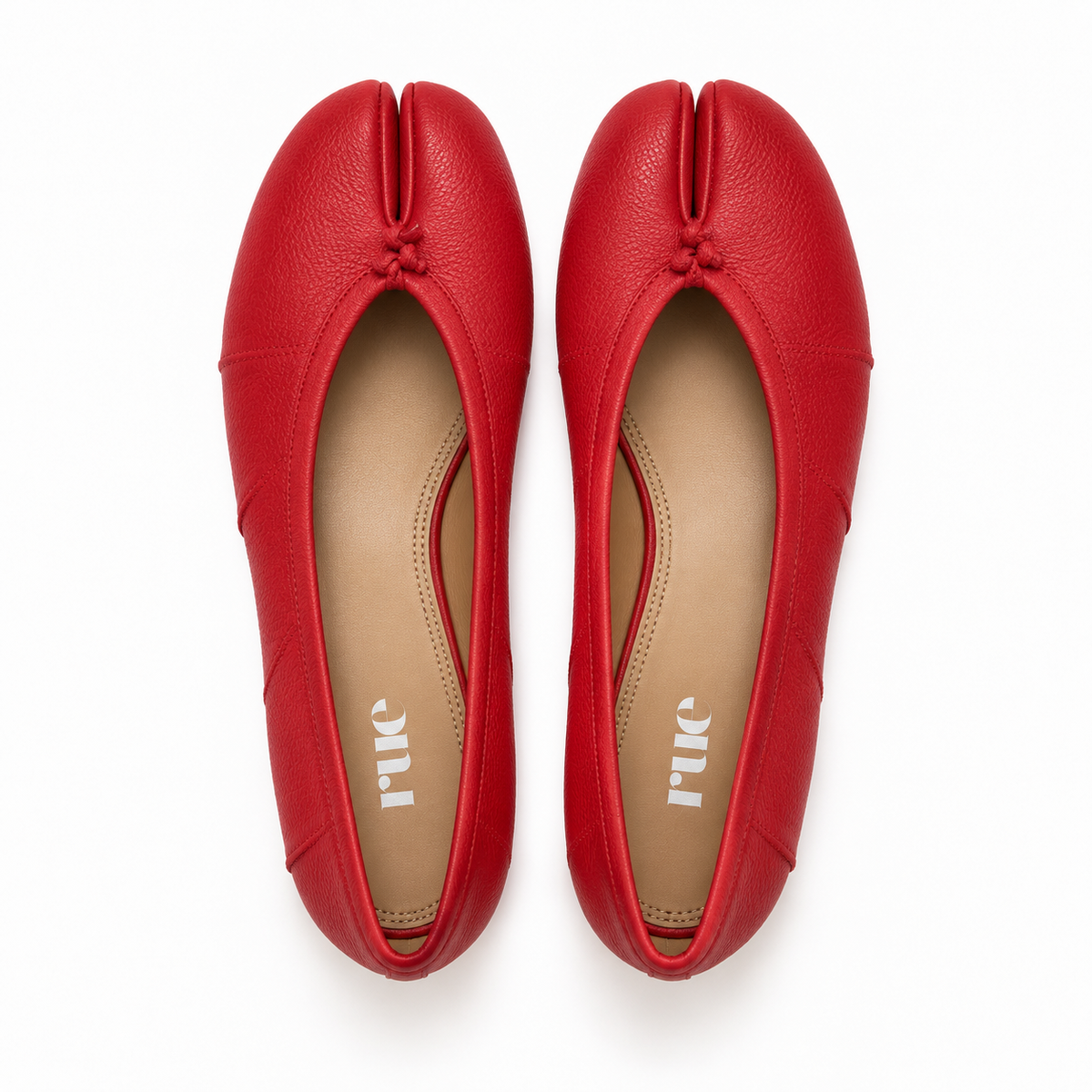 Cherry Tabi Ballet Flats