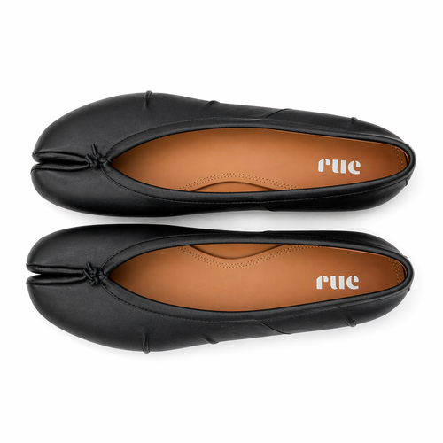 Black Tabi Ballet Flat