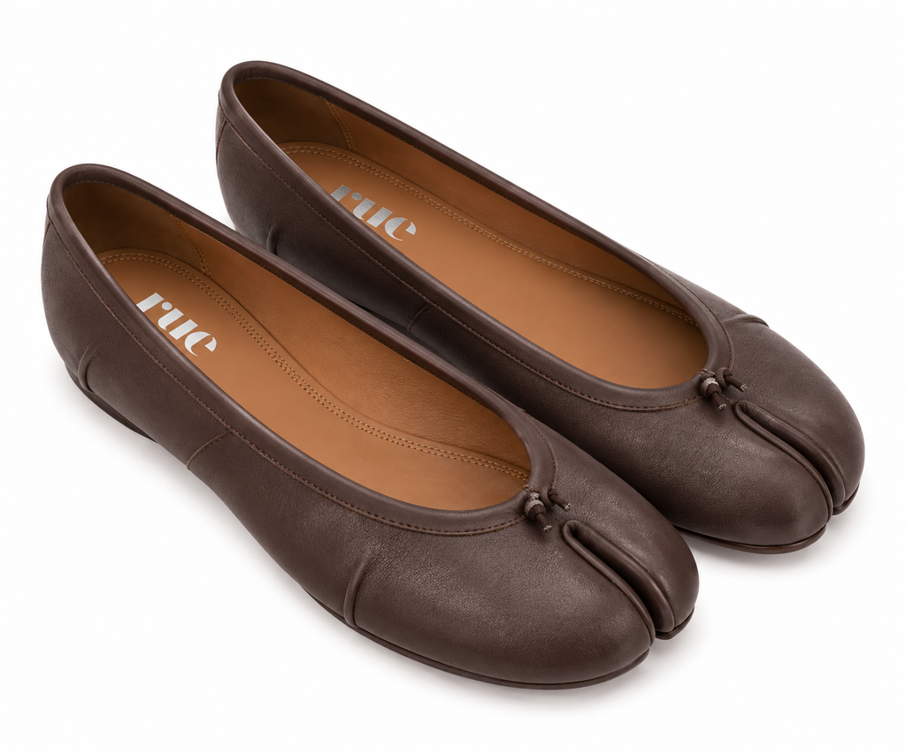 Espresso Tabi Ballet Flats