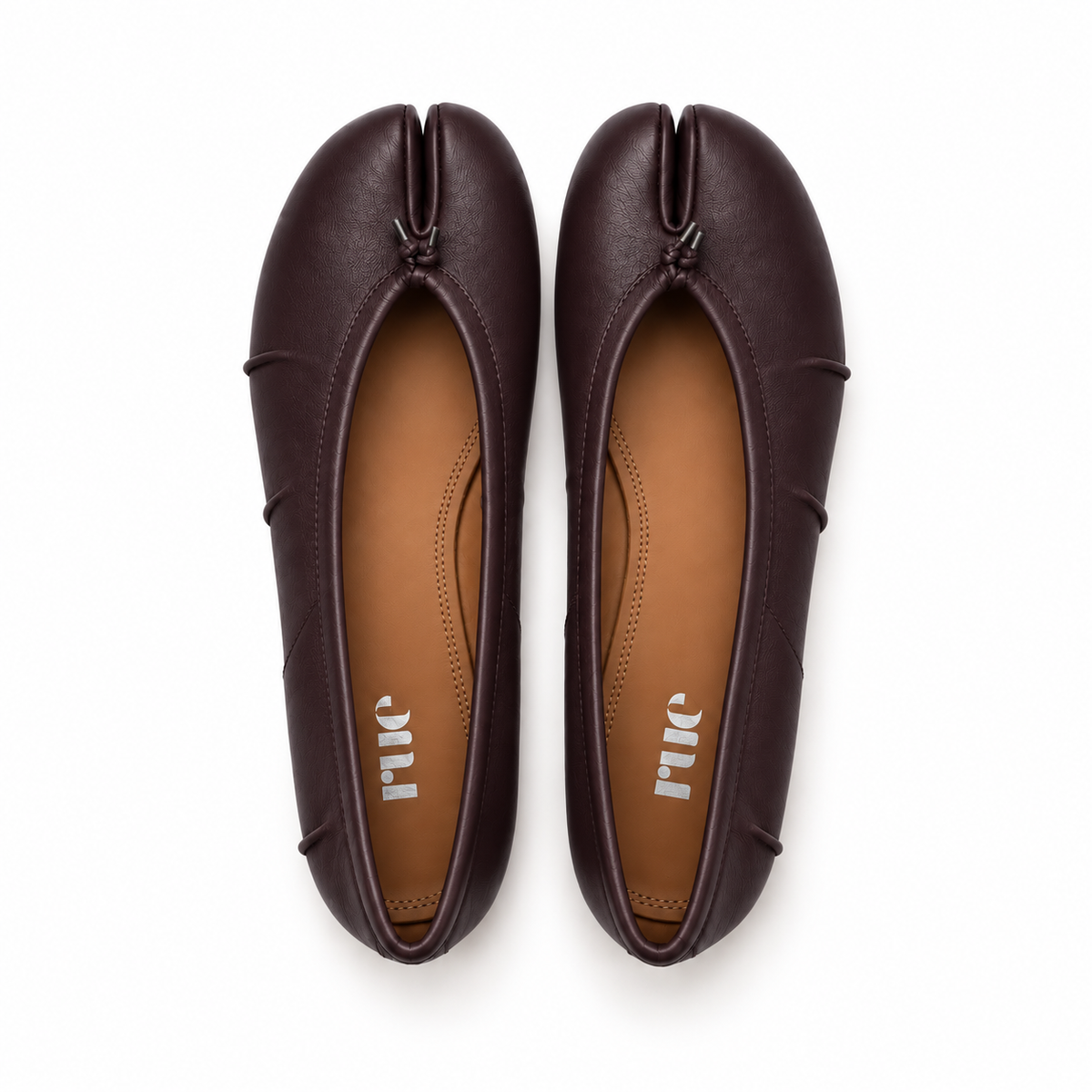 Oxblood Tabi Ballet Flats